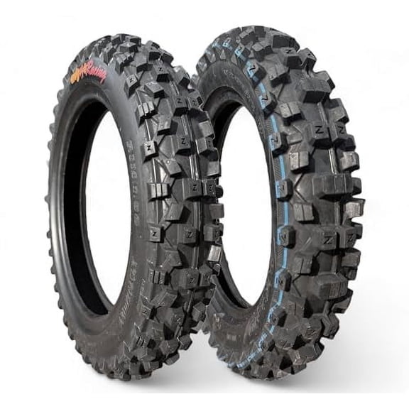 2.75-10 and 2.5-10 Motocross Tire Set 2.75x10, 2.5x10 Dirt Bike Tire Combo CRF50, XR50, PW50, TTR50