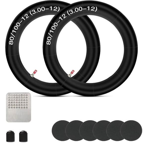 2.75 3.00-12 80/100-12 inch Rear Inner Tube Suitable for SSR 110cc 125cc 90cc KLX110 PW80 TTR90 TTR110 XR50 XR70 CRF50 CRF70 CRF110 DRZ110 Coolster QG-214 Apollo RFZ Pit Dirt Off Road Bike Parts