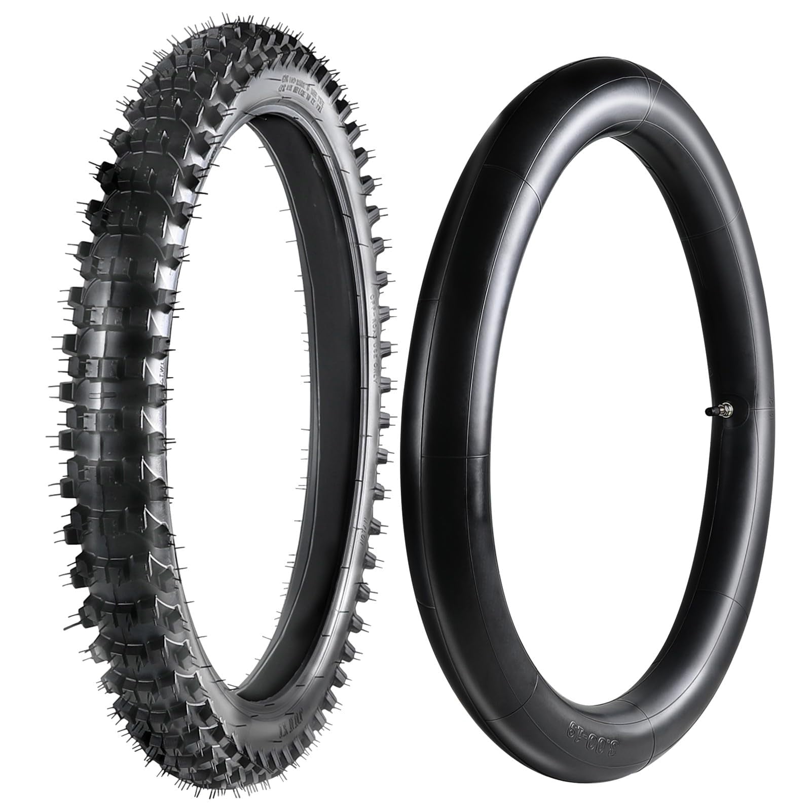 2.75/3.00-19 70/100-19 Front Tire and Inner Tube for Off Road Dirt