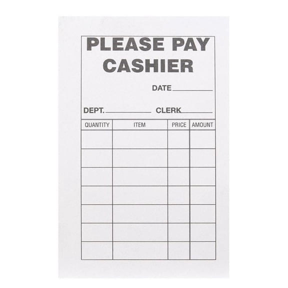 2.75 4.25 in. Please Pay Cashier Pad