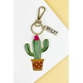 thumbnail image 1 of 2.75" CACTUS WITH "HUGZ!" ENAMEL KEYCHAIN, 1 of 2