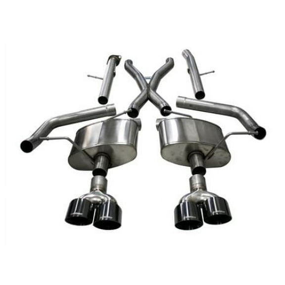 Corsa Cat-Back Dual Rear Exit w/4.5in Tips For 18-20 Jeep Grand Cherokee TrackHawk 6.2L Xtreme - 21052BLK