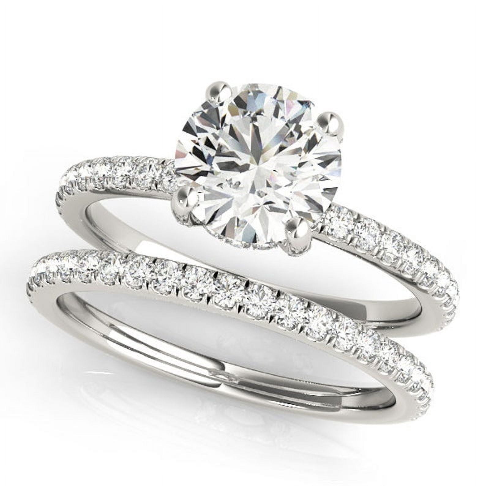2.75 Carat D/VVS1 Certified Round Natural Moissanite Engagement Bridal 2.75 Carat D/VVS1 Certified Round Natural Moissanite Engagement Bridal