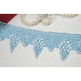 thumbnail image 1 of 2.75" Embroidered Floral Black Blue Green Gray Pink Ivory Gold by Yard (Lt Blue), 1 of 2