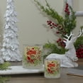 thumbnail image 1 of Northlight Cardinal and Pine Hand Painted Glass Christmas Candle Holder - 2.75", 1 of 5