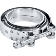 SPEEDWOW 2.75 Inch V Band Clamp with Flange Male Female Stainless Steel