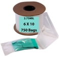 thumbnail image 1 of 2.75 Mil Clear Heavy Duty Auto Fill Poly Bags LDPE - 6"x10" (750 Bags), 1 of 7