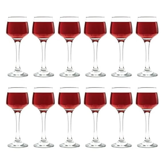2.75 Ounce Shot Glasses, Set of 12 Small Liquor Glass with Stem, Spirit Glasses, Durable Tequila Bar Glasses For and Espresso Shots, Clear