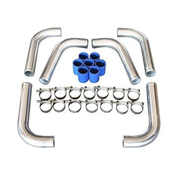 2.75" Universal Polished Aluminum Piping Kit 6 L Shape