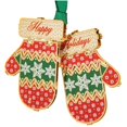 thumbnail image 1 of 2.75" Warm and Vibrant Brass Holiday Mittens Decorative Christmas Ornament, 1 of 1