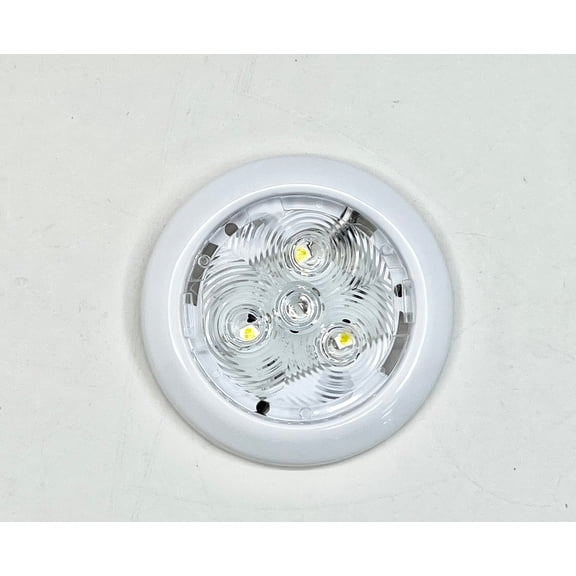 2.75" White 3 LED Dome Light Truck Trailer RV Bus Camper Car