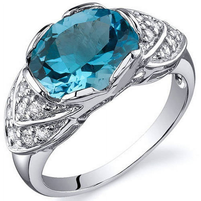 Walmart blue topaz ring sale