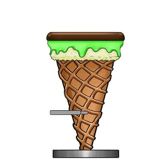 2.75 ft. Mint Ice Cream Cone Bar Stool