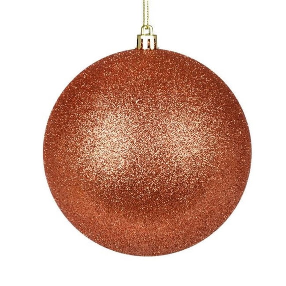 2.75 in. Coral Glitter Finish Ball Ornament - 12 per Bag