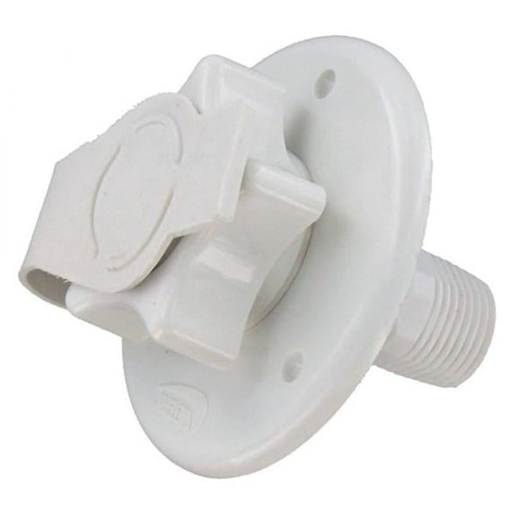 2.75 in. Water Inlet Plastic Flange, White