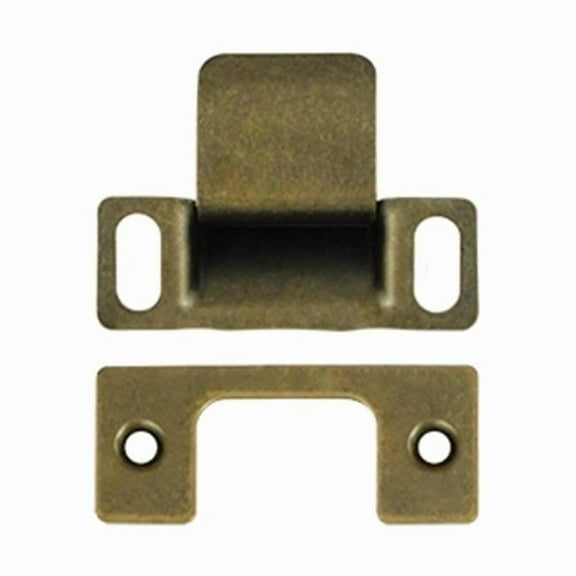 2.75 x 1.25 Adjustable Dust Cup Strike Plate, Antique