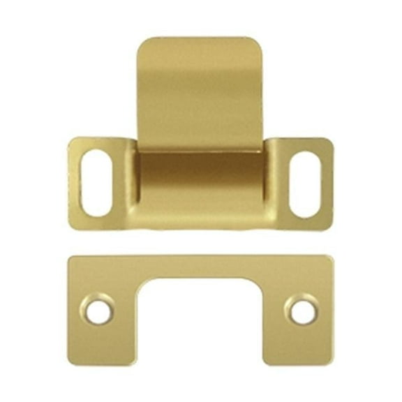 2.75 x 1.25 Adjustable Dust Cup Strike Plate, Bright