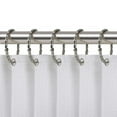 thumbnail image 1 of 2.75 x 2.07 in. Oval Shape Rustproof Zinc Shower Curtain Hook Rings for Bathroom, Brushed Nickel - Set of 12, 1 of 1