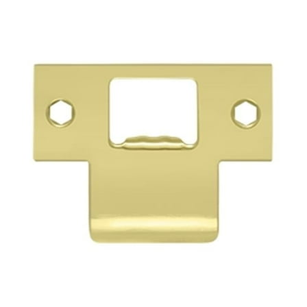 2.75 x 2 in. Extended T-Strike, Bright Brass - Solid Brass