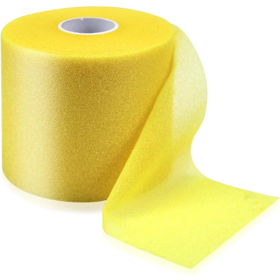2.75" x 30 Yards Foam Underwrap Athletic Tape Pre-Wrap Headband for Sports Yellow