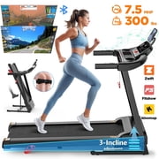 2.75HP Home Treadmill with Incline, APP & Bluetooth Control, Foldable Treadmill, Incline Treadmill with 300lbs Capacity   Walking, Jogging, Running, Indoor Exercise Fitness