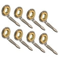 thumbnail image 1 of 2.75mm Iron Fishing Rod Guide Repair Kit Eyelet Replacement, Golden 8 Pack, 1 of 6