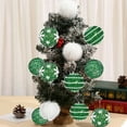 thumbnail image 1 of 2.76" Christmas Ball Ornaments - 12pcs Large Shatterproof Foam Christmas Tree Decorations, Glitter Hanging Balls for Xmas Holiday Party Decor, Green, 1 of 9