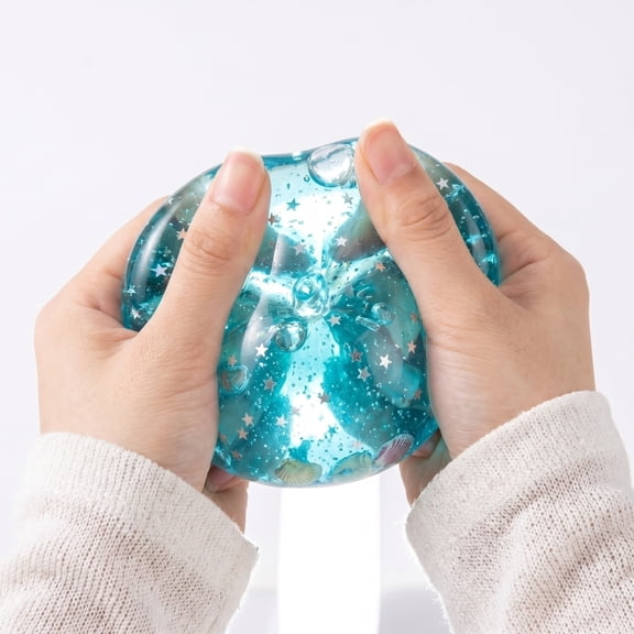 2.76-Inch Blue Apple Squishy, Mochi Squishy Animal Figure, Kawaii Desk Decor, Classroom Prizes & Treasure Box Fillers, Fun Birthday Gift for Teens Adults