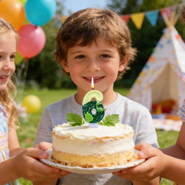 2.76 Inch Number Mini Dinosaur Birthday Candles, Dinosaur Cartoon Themed Number Candles, Cake Number Candles, Party Celebration
