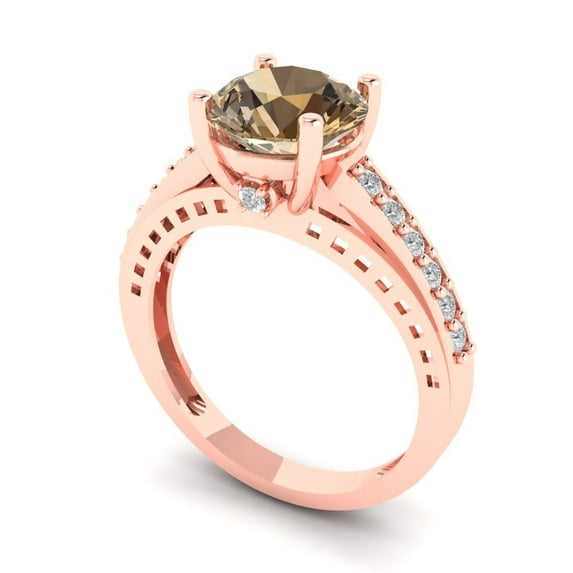 2.78ct Oval Cut Blue Natural Swiss Blue Topaz 14k Pink Rose Gold Engraving Statement Bridal Wedding Halo Designer Ring Size 11