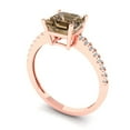thumbnail image 1 of 2.78ct Oval Cut Blue Natural Swiss Blue Topaz 14k Pink Rose Gold Engraving Statement Bridal Wedding Halo Designer Ring Size 3.75, 1 of 7