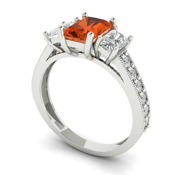 2.78ct Oval Cut Blue Crystal 18k Pink Rose Gold Engraving Statement Bridal Wedding Halo Designer Ring Size 4.25