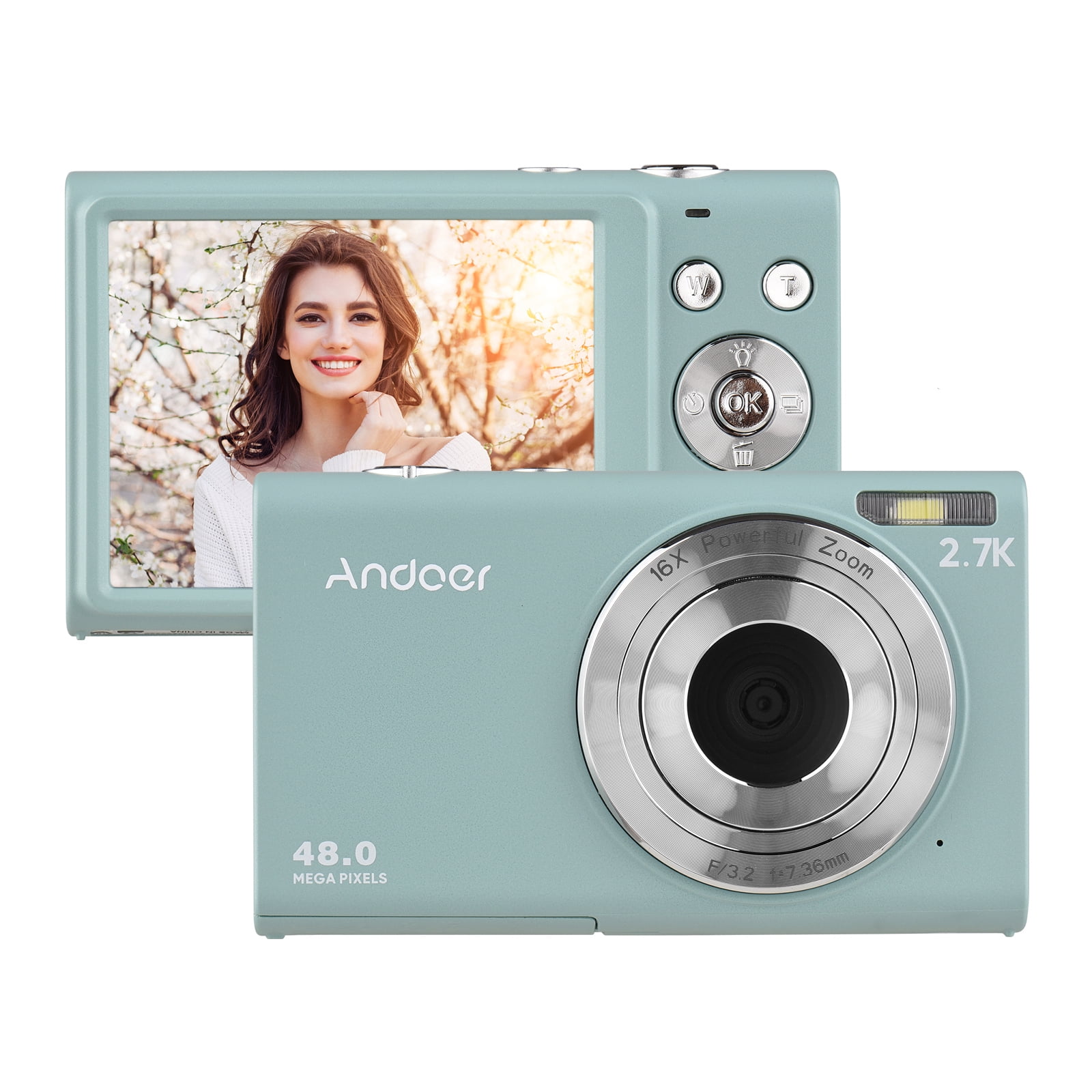 CAMERA　MART 2.7K Digital Camera Compact Video Camcorder 48MP Auto Focus 2.88