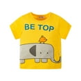 thumbnail image 1 of 2-7T Baby Boys Cotton Cartoon T-shirt Toddler Little Boys Basic Tee Tops, 1 of 6