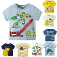 thumbnail image 1 of 2-7T Baby Boys Cotton Cartoon T-shirt Toddler Little Boys Basic Tee Tops, 1 of 6