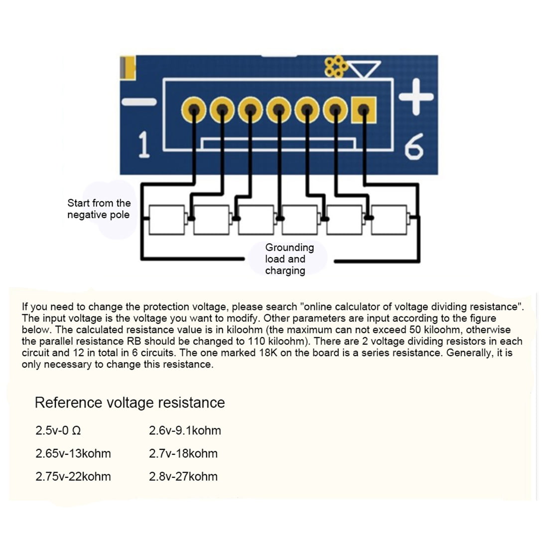 2.7V/16V LTO 6S Balance Board Equalization Circuit Lithium Titanate