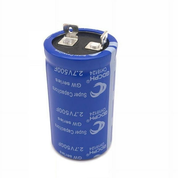 2.7V 500F Super Capacitor 35 x 62mm High Frequency Low ESR Electric Farad Ultracapacitor for Car Power Supply Automotive Rectifier