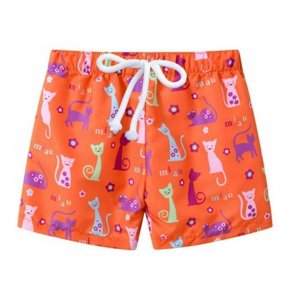 2-7Y Boys Girls Swim Trunks Girls Board Shorts Toddler Baby Sport Running Casual Quick Dry Swim Trunk