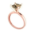 thumbnail image 1 of 2.7ct Asscher Cut Blue Natural Sky Blue Topaz 14k Yellow Gold Engraving Statement Bridal Wedding Designer Ring Size 6.75, 1 of 7