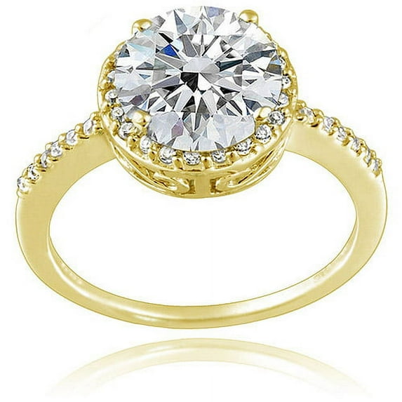 2.7cttw 100 Facets Cz Sterling Silver Go