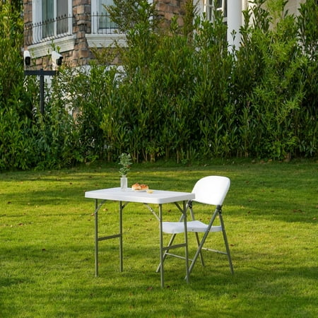 2.7ft Rectangular Folding Table for All-Occasion