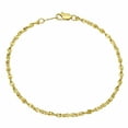 thumbnail image 1 of 2.7mm Polished Twisted Singapore Chain Link Bracelet, 7 inches + Gift Box, 1 of 7