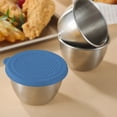 thumbnail image 1 of 2.7oz Salad Dressing Container,Small Stainless Steel Sauce Cups with Lids,Reusable Condiment Containers,Suitable for Holding Sauces,Salad Dressings, Jams, 1 of 6