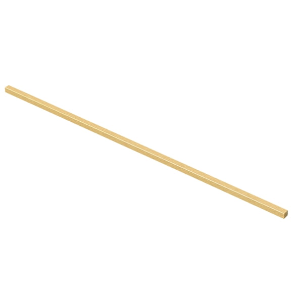 2/7x2/7x16" H59 Brass Square Bar, Solid Square Mill Stock, Brass