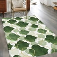 thumbnail image 1 of 2.7x5 Washable Area Rug, Sage Green Moroccan Non-Slip Rectangle Rug for Bedroom Bedside, Abstract Gradient Gold Green Geometric Indoor Floor Mat for Home Decor, 1 of 9