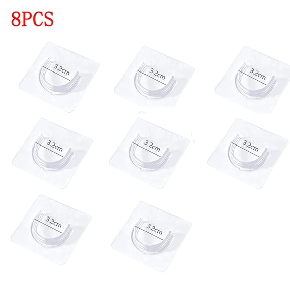 2/8/10PCS Curtain Rod Support Household Telescopic Rod Support Adhesive Support No Punching Clothes Rod Support Fixed Support