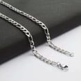 thumbnail image 1 of 2.8/3.6/4.5/5/6/7mm Wholesale Stainless Steel Figaro Curb Chain Necklace 16-36'', 1 of 4