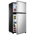 thumbnail image 1 of 2.8 Cu. Ft. 2-Door Mini Fridge with True Top Freezer, Freestanding Compact Refrigerator with LED Light, 1 of 10