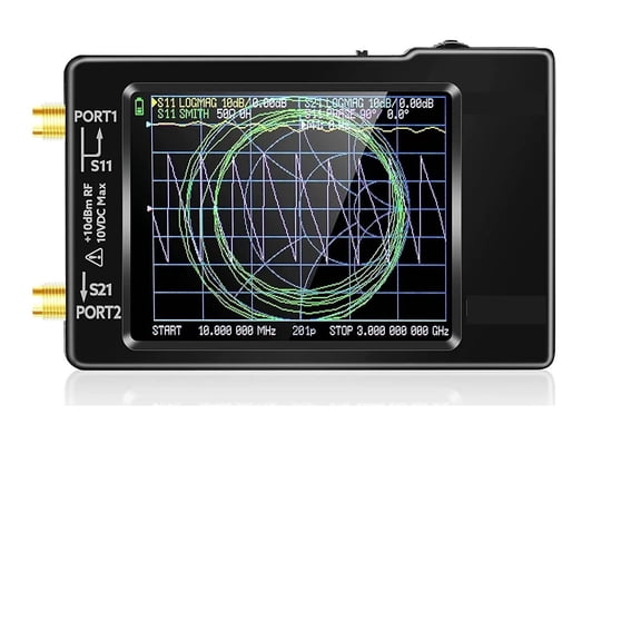 2.8 Inch 50kHz-6.3GHz Vector Network Analyzer Antenna Analyzer With Slot Support Data Storage