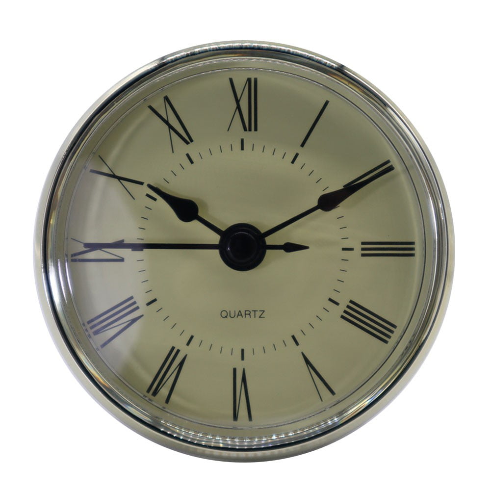 2.8 Inch/ 70 mm Round Quartz Clock Insert, Clock Movement Insert, Gold ...